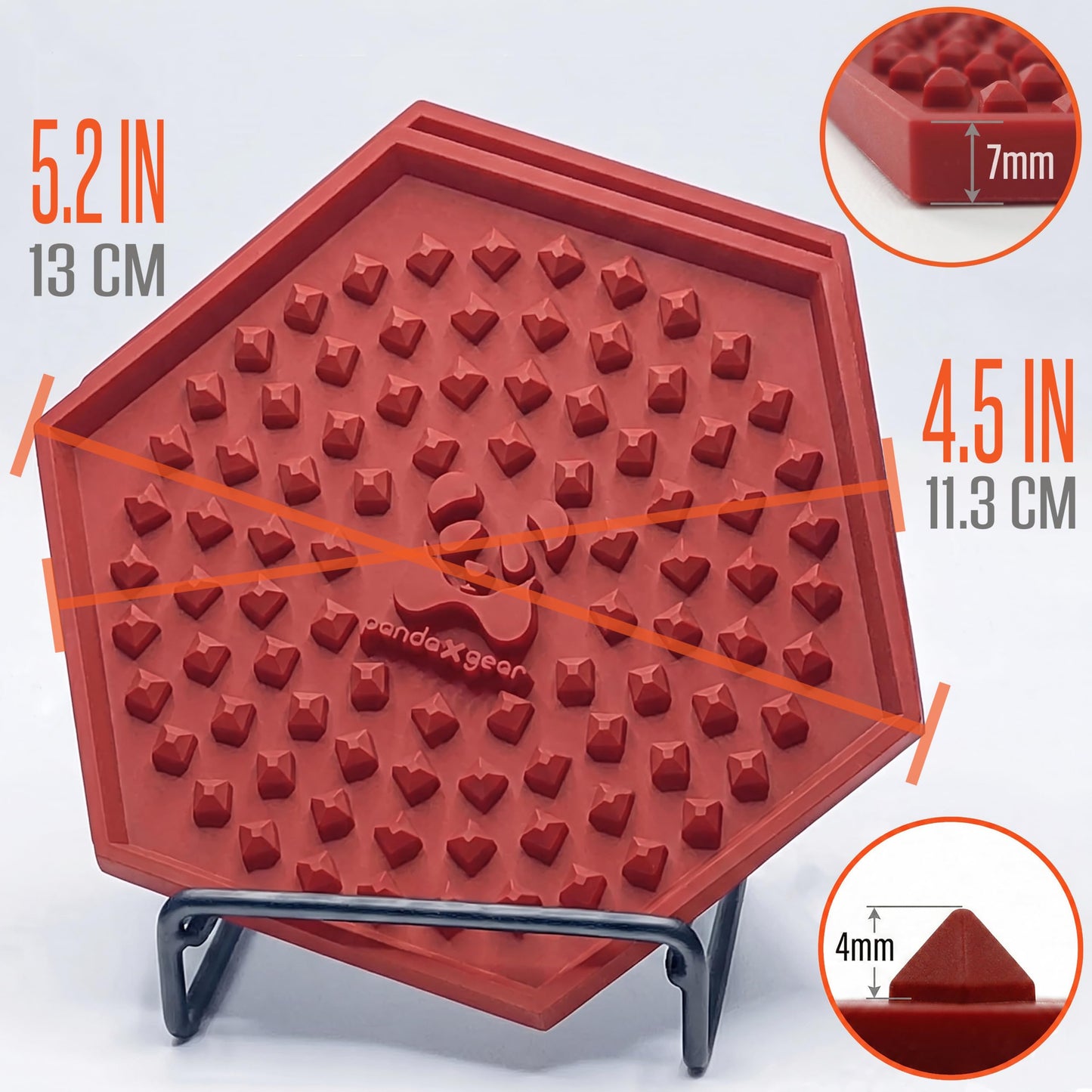 Silicone Coasters for Drinks – 3 Pack Large Red Coaster Set with Holder & Cleaning Brush, Heat Resistant Trivet Coasters, Non-Slip, Jar Opener, Hot Pad – PandaXGear (3 Pack - RED)