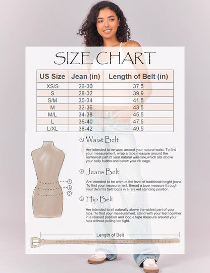 LyzerMia Womens Genuine Leather Belt for Jeans Pants Width 1.57" Western Cowgirl Wide Belts for Ladies with Gift Box, Brown, Fit for Low Waist 36"-40"