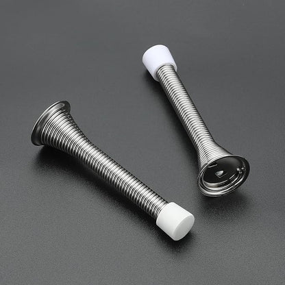 Ravinte Door Stoppers, 12 Pack Spring Door Stops with Rubber Bumper, Satin Nickel Door Stoppers for Bottom of Door
