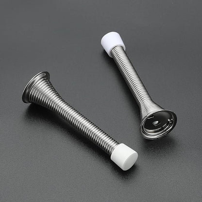 Ravinte Door Stoppers, 6 Pack Spring Door Stops with Rubber Bumper, Satin Nickel Door Stoppers for Bottom of Door