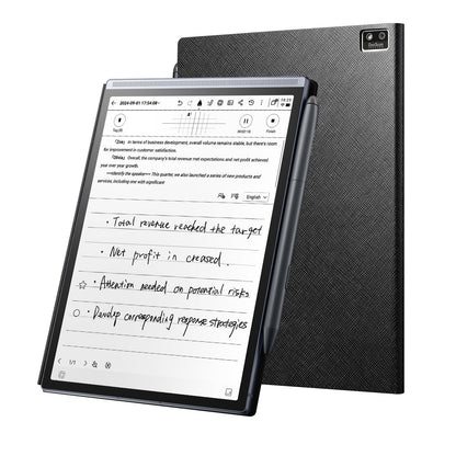 iflytek AINOTE Air 2 Bundle – Stylus Pen & Folio Case, 8.2" AI Note Taking Tablet,Digital Notebook for Note Taking,Writing Paper Tablets for Meeting,Ideal for Work & Study