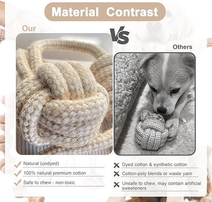 Dog Rope Toy, Rope Toys for Dogs Aggressive Chewers, for Large Dogs for Cleaning Teeth, Bite Resistant, 1 Pack