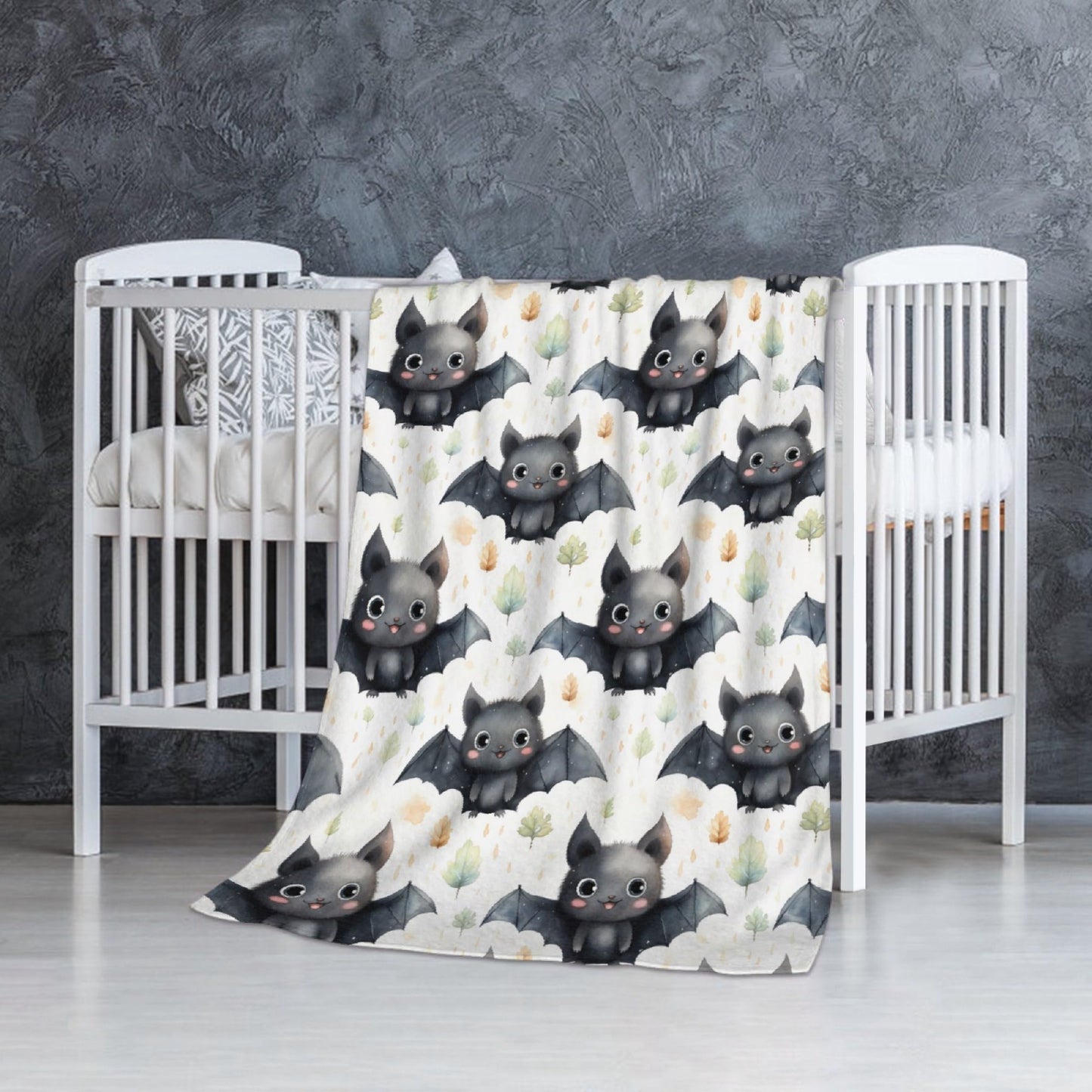 SUPERICH Halloween Bats Baby Blanket Gifts Super Soft Swaddle Newborn Cozy Baby Receiving Blanket Stroller Throw Blanket for Crib 40x30 in for Puppy