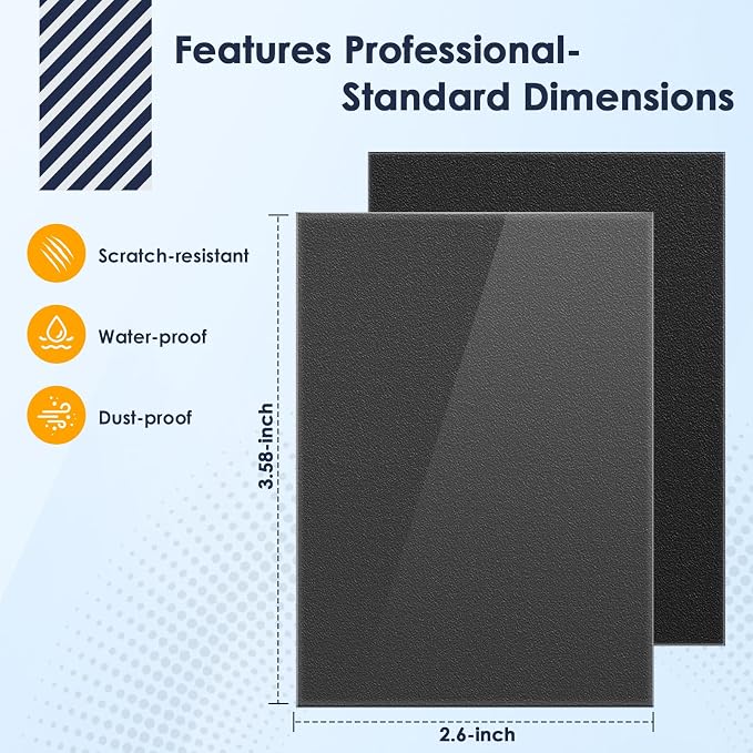 200 Counts Black Card Sleeves Top Loaders for Trading Card, Matte Card Sleeves Deck Card Protectors Compatible with Baseball Card, Sports Cards, Game Card