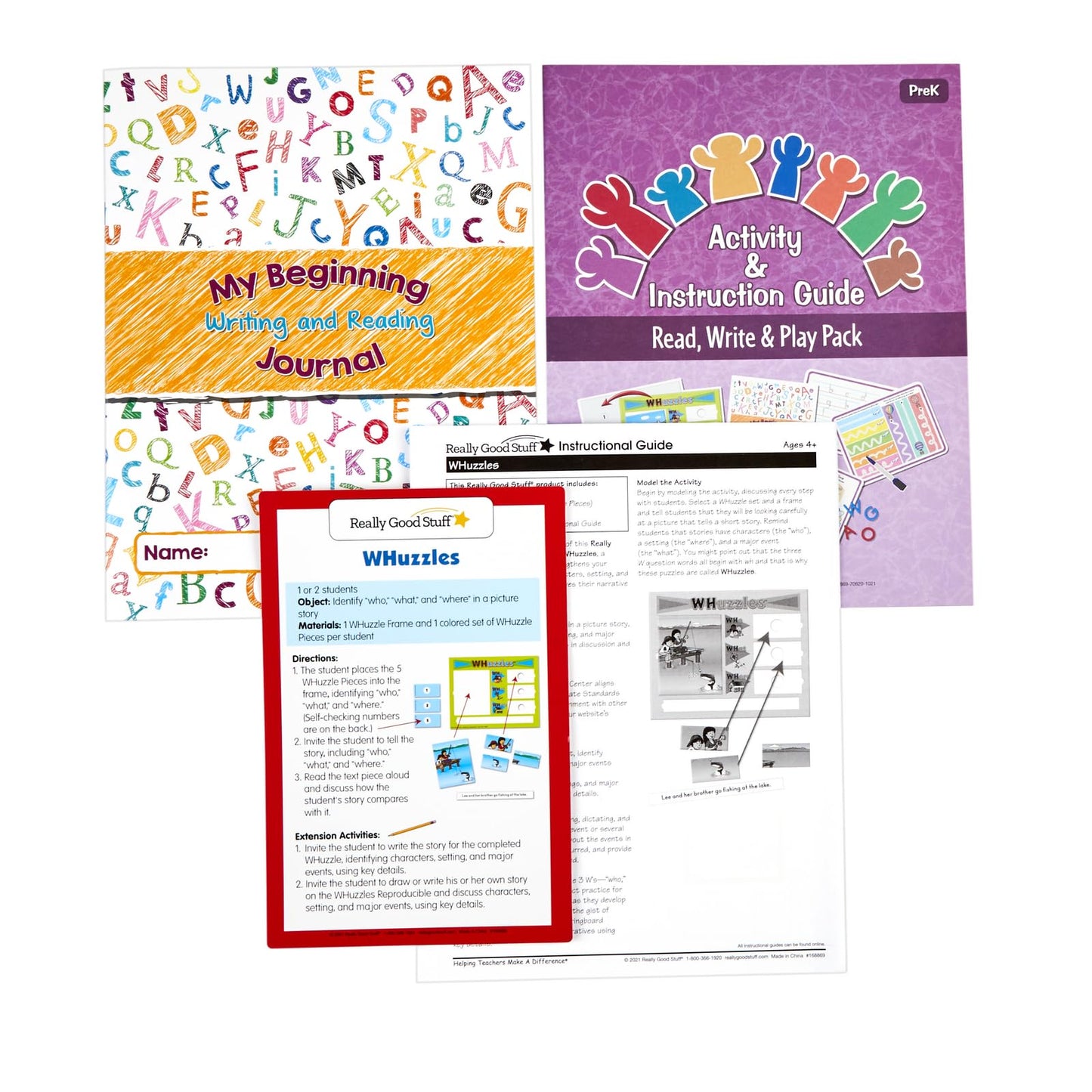 Really Good Stuff Family Engagement Reading - Read, Write and Play Pack - PreK