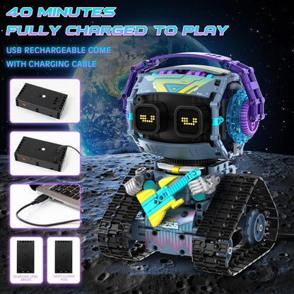 QHECTTY STEM Robot Building Kit for Kids 6-14,3in1 Remote & APP Controlled STEM Rock Robot/Truck/Road Roller Building Toys for Kid,433 Pcs Building Blocks Set Birthday Xmas Gift Ideas for Boys Girls