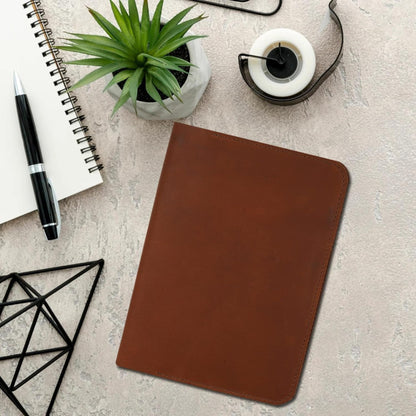 CestAntiQ, Leather Journal Cover | (5.75"x8.25") Notebook Medium A5 | Refillable Cahier | Leather Bound Journal cover for Travelers Writers | Gift for Anyone :: Tan