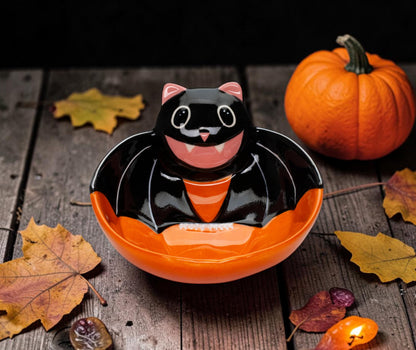 Cosmos Gifts- Black Bat Halloween Small Candy Bowl #21107