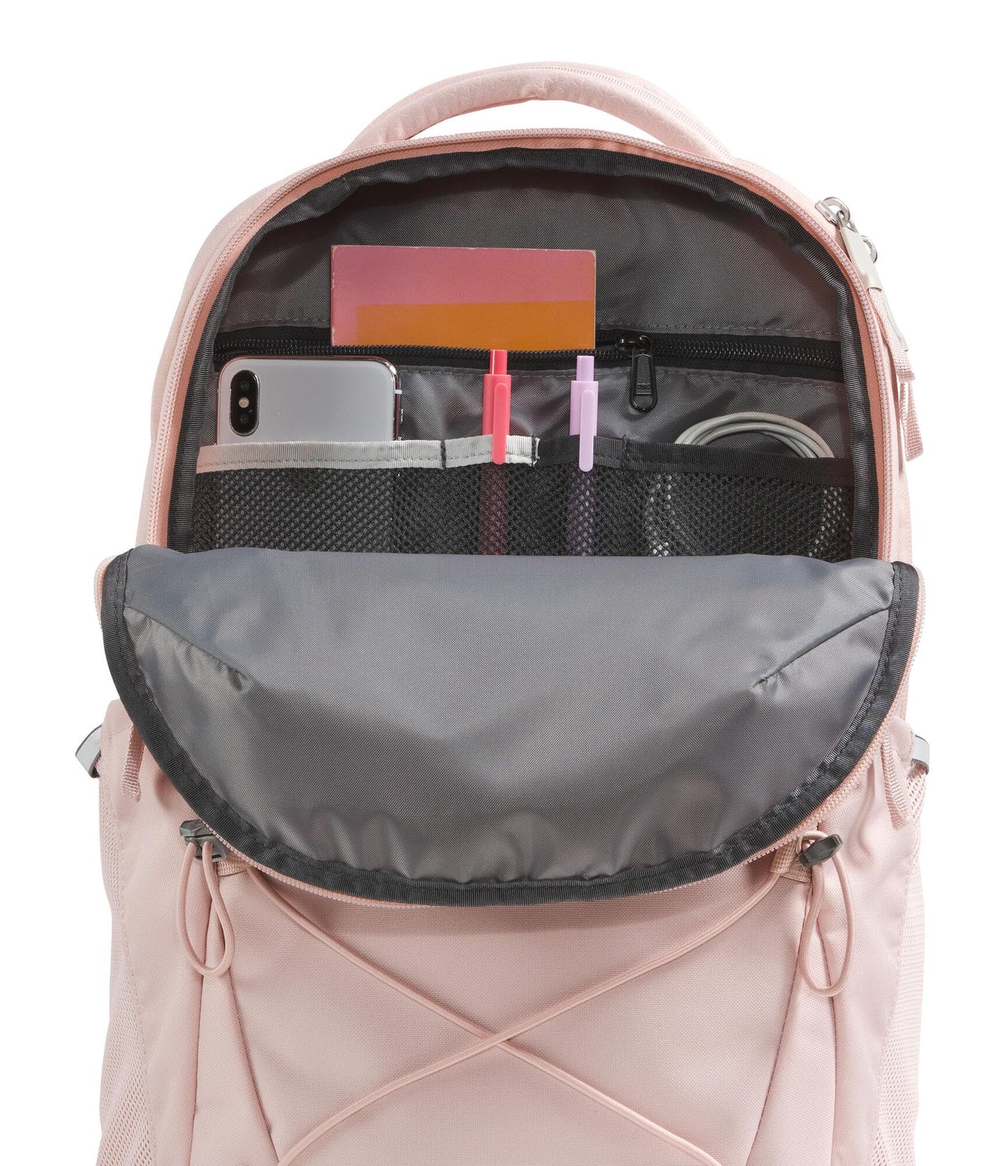 The North Face Women's Jester Everyday Laptop Backpack - Commuter Travel Bag, Laptop Sleeve, Water-Repellent, Pink Moss, One Size