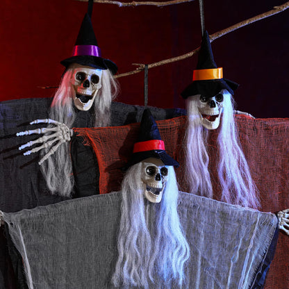 Great Value 3 Pack Hanging Halloween Skeleton Decorations Halloween Decorations Outdoor Zombies Scary Halloween Party Supplies Decor