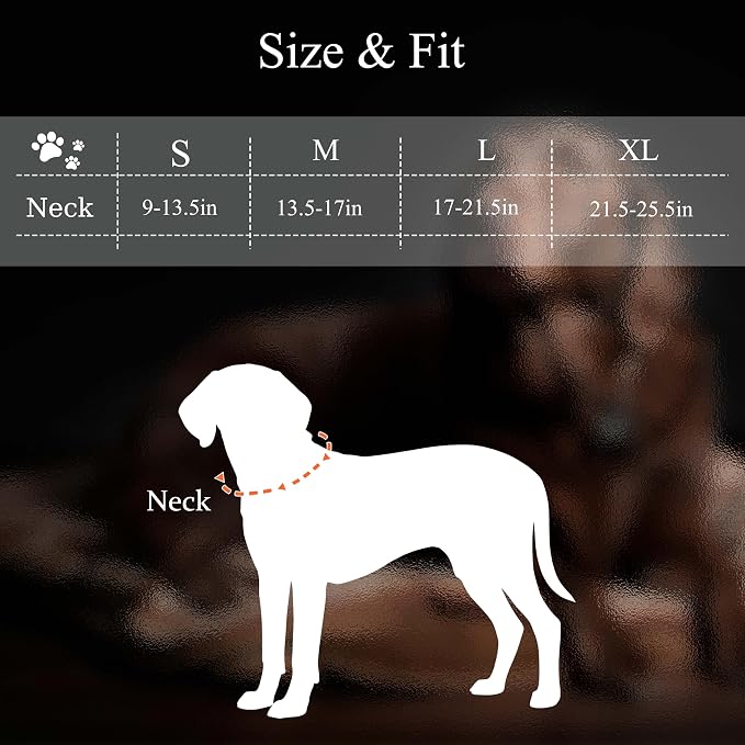 MagEase Dog Collar with 4FT Leash | Adjustable | Anti-Wrinkle, Bite & Stain-Resistant Leather | Soft & Skin-Friendly | 450LB Escape-Proof Magnetic Buckle (Navy Blue, Medium)