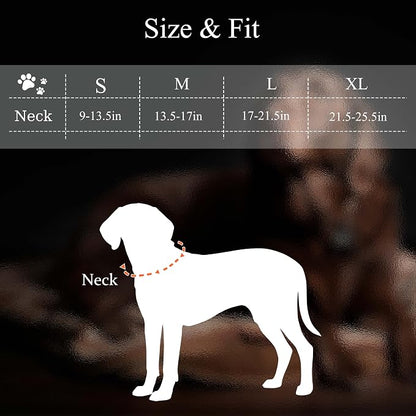 MagEase Dog Collar with 4FT Leash | Adjustable | Anti-Wrinkle, Bite & Stain-Resistant Leather | Soft & Skin-Friendly | 450LB Escape-Proof Magnetic Buckle (Navy Blue, Medium)