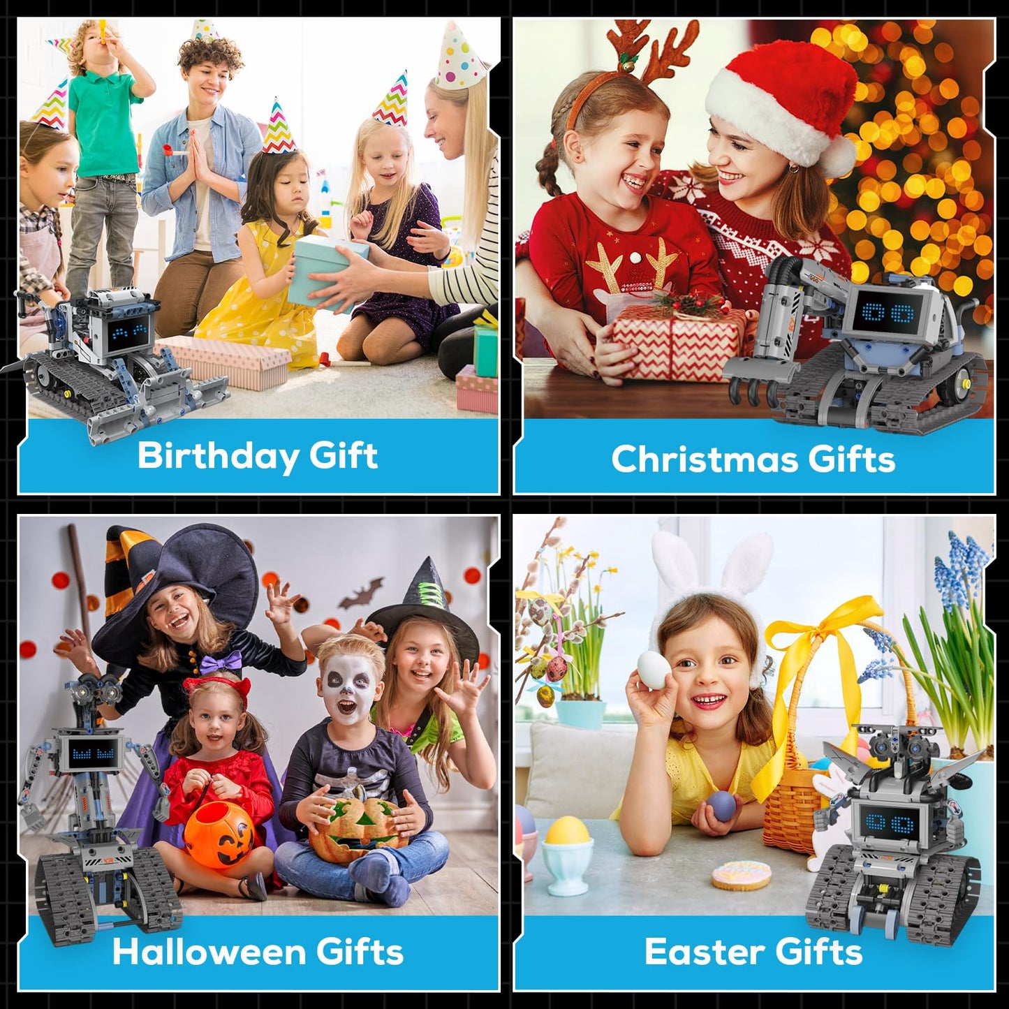 Ansnibe Robot Building Kit with APP/Remote Control STEM Gifts for Boys Age 8-16,Technic Coding Robotic Toys for Kids Birthday, Buildable 5in1 Models with 352+ Pieces