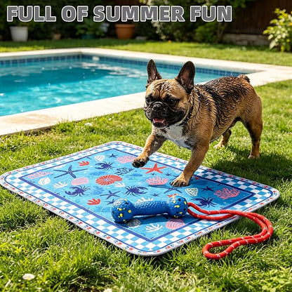 KOOLTAIL Summer Washable Pee Pads for Dogs, 2 Pack Super Absorbent Reusable Puppy Training Pads Waterproof, Nonslip & Leak-Proof Dog Pee Pads,Large Pet Mats Whelping Pads for Floor,Crate,Couch,36"x41"