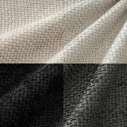 MIULEE Pack of 4 Couch Halloween Throw Pillow Covers 18x18 Inch Neutral Cream/Grey Soft Decorative Chenille Pillow Covers Farmhouse Accent Cushion Covers for Boho Home Decor Sofa Bedroom Living Room