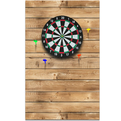 Hahafelt 36 x 24 x 0.5 Inch Felt Wood Grain Dart Board Wall Protectors Square Dart Board Backing Tiles Dartboard Backboard Cork Backboards Alternative (Burlywood)
