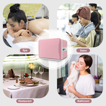 8.5L Towel Warmer Cabinet can Hold 12 Wet Facial Towels,Fast Heating with One-piece all-aluminum liner,Hot Towel Warmer Use for Spa,Hair Beauty,Salon - Black