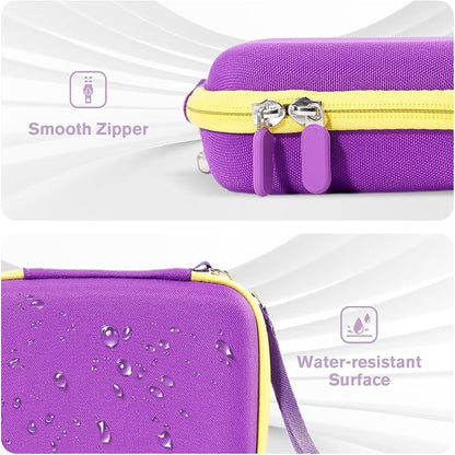 ProCase Hard Playing Card Game Carrying Case, Travel Storage Box Holds 300+ Trading Cards, Bag Holder for Classic Board Game UNO, Five Crowns，SKYJO, PlayMonster and More (Case Only) -Purple
