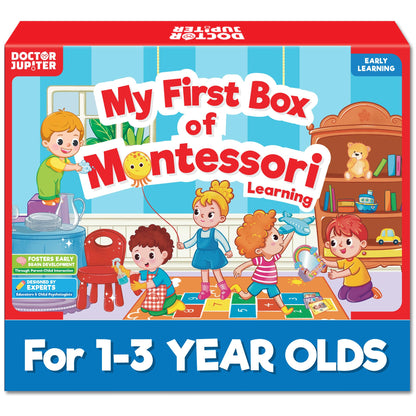 Doctor Jupiter My First Box of Montessori Learning for Toddlers 1+ Year Olds | Montessori Toys, Birthday Gift for 1 2 3 Year Old Boys & Girls | Learning & Educational Activities for 1+ Year Old