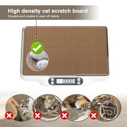 Digital Pet Scale for Animal, LED Display Cat Whelping Scale with Tape Measure, Collar, Weight Chart for Pets, Cats, Dogs, Animals, Measures Up to 66lb, 15.74 * 11.22"