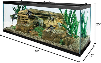 Tetra Glass Aquarium 55 Gallons, Rectangular Fish Tank (NV52018)