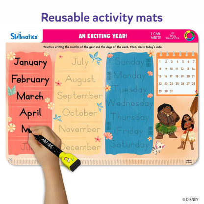 Skillmatics I Can Write Disney Princess - Reusable Preschool Learning Activities, Educational Toys & Games, Handwriting Aid, Back to School, Screen-Free Fun, Gift for Students, Kids, Toddlers Ages 3-6