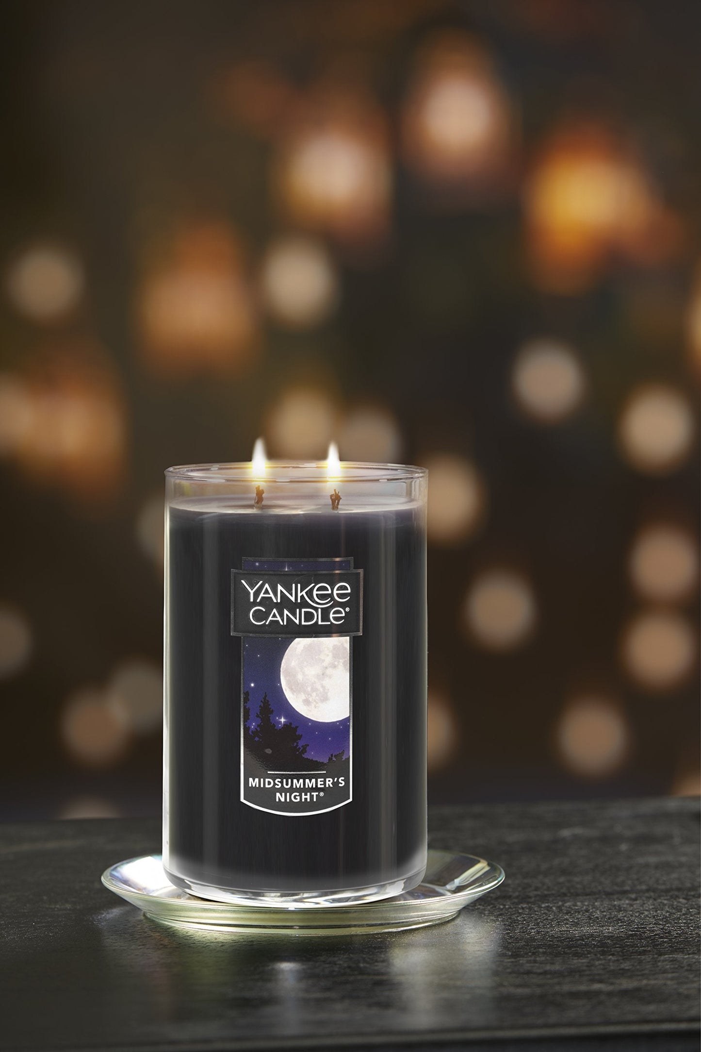 Yankee Candle MidSummer's Night Scented Classic 22oz Large Tumbler 2-Wick Candle Over 75 Hours of Burn Time Quality Paraffin Odor Eliminating Ideal Gift Highly Fragranced
