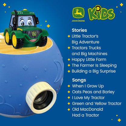 Kids Book Projector - 5 John Deere Tractor and 5 Classic Read-Aloud Stories, 10 Songs & Night Light & Soothing Dream Music | Children Ages 3+ Storytime Projector | Toys, Owl & John Deere Tractor