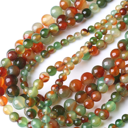 8MM Peacock Agate Round Loose Beads Natural Gem Beads Crystal Energy Stone Beads for Jewelry Making DIY Bracelet Necklace