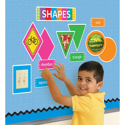 Trend Enterprises Shapes All Around Us Learning Set, by TREND enterprises, Inc., Dry Erase Learning Set, Ages 4-8