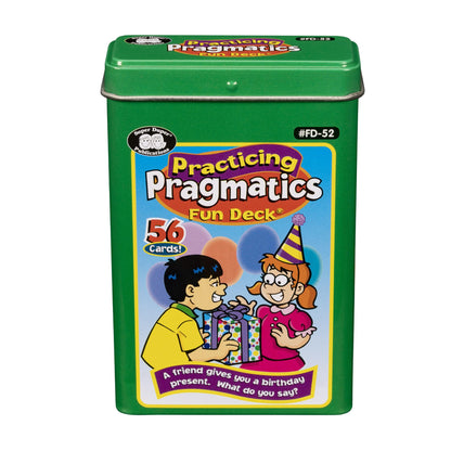 Super Duper Publications | Practicing Pragmatics Fun Deck | Conversation and Social Skills Flash Cards | Educational Learning Materials for Children