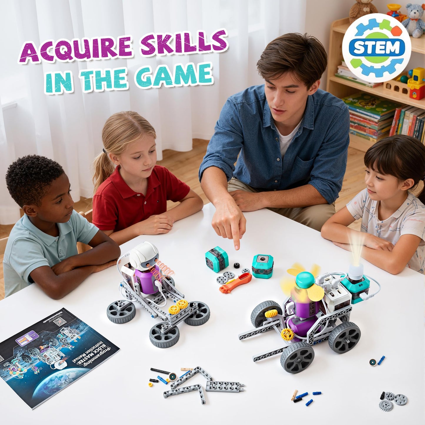 24-IN-1 STEM Circuit Science Experiments Robotics Kits Toys for Kids Ages 8-12 9-12, 10 11 12 Year Old Boys Gifts Toys, STEM Kit Toy for 10 11 12 Year Old Boys Gift, Gifts for Teen Boys Girls