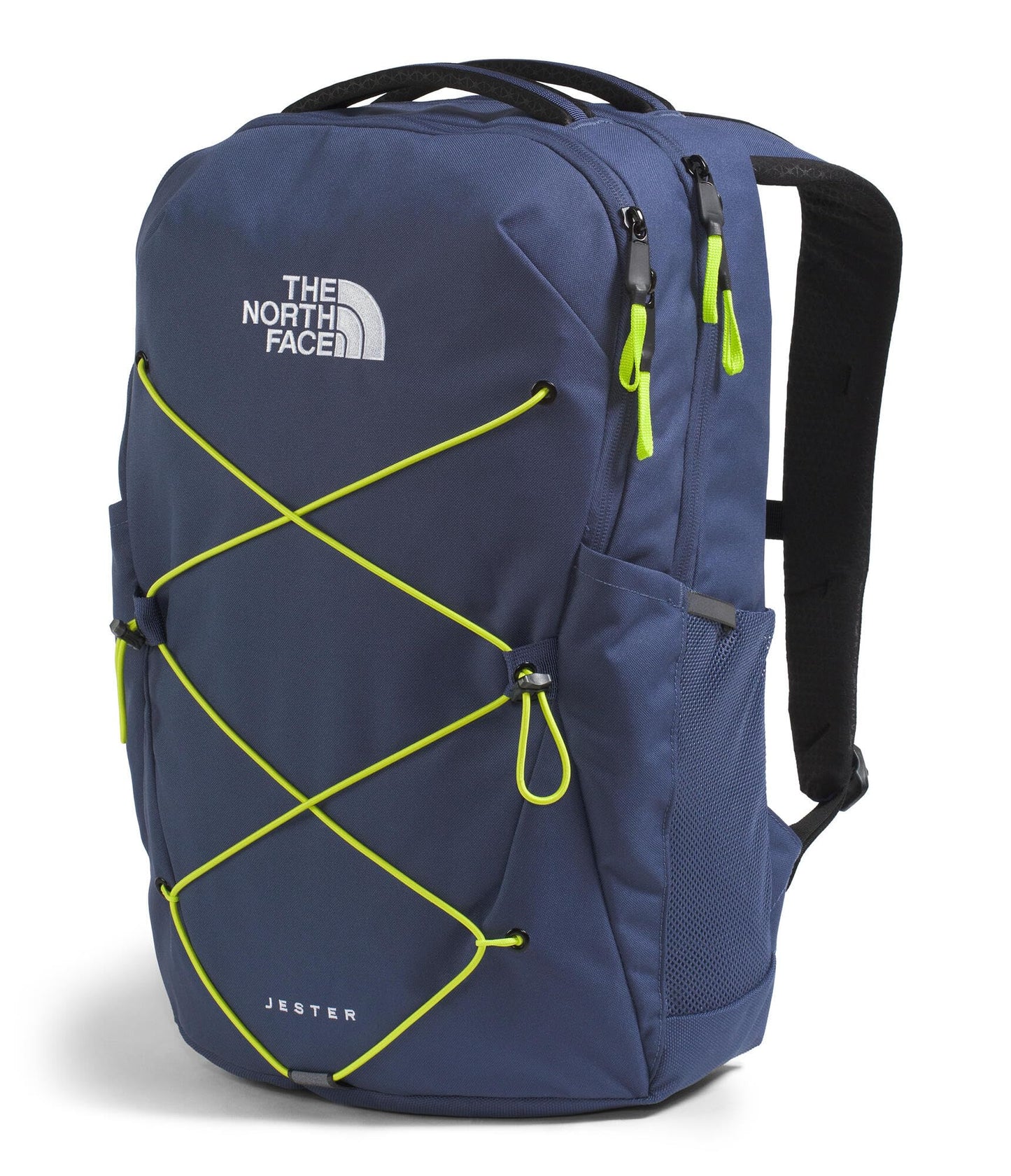 The North Face Jester Everyday Laptop Backpack - Commuter Daypack, Water Repellent, Laptop Sleeve, Lunar Blue/Fizz Lime, One Size
