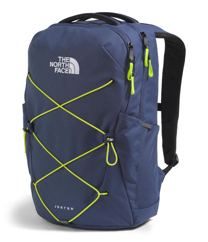 The North Face Jester Everyday Laptop Backpack - Commuter Daypack, Water Repellent, Laptop Sleeve, Lunar Blue/Fizz Lime, One Size