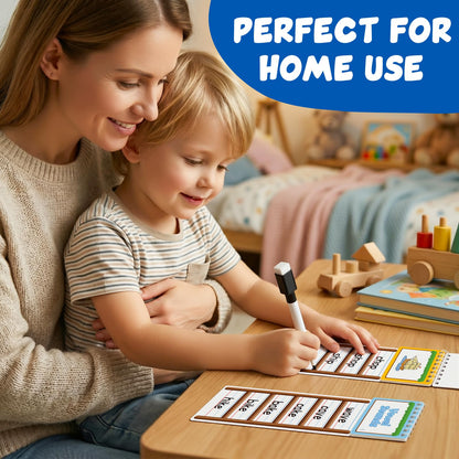 Edulok 30 Word Ladder Flip Books,Phonics Flash Cards,Word Ladders Word Family Build Book,Sight Words Reading Spelling Games Phonics Flip Books for Kids Classroom Homeschool Preschool Learning Activity