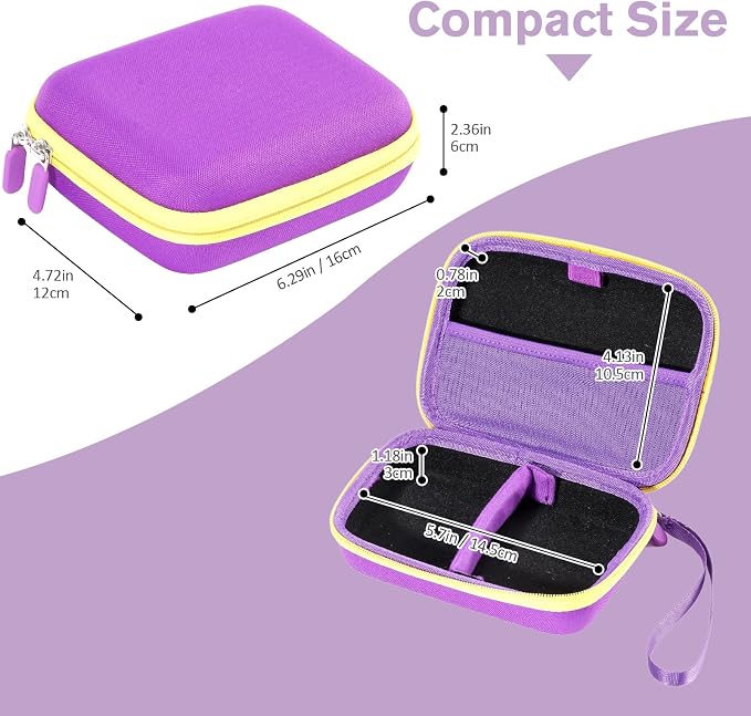 ProCase Hard Playing Card Game Carrying Case, Travel Storage Box Holds 300+ Trading Cards, Bag Holder for Classic Board Game UNO, Five Crowns，SKYJO, PlayMonster and More (Case Only) -Purple
