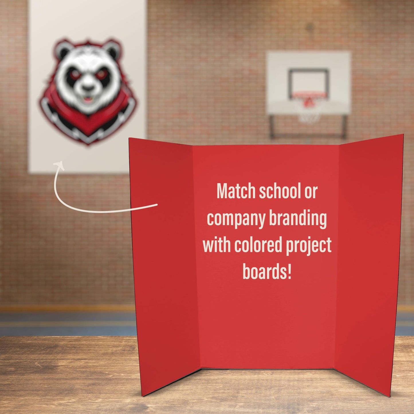 Flipside Products 36” x 48” Project Boards for Presentations, Science Fair, School Projects, Event Displays and Trifold Picture Board, Proudly Made in USA - Red - 10 Pack