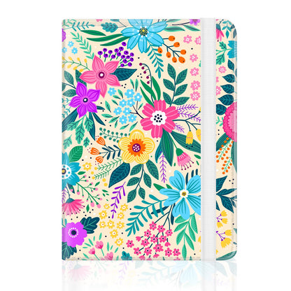 Passport Holder for Travel Essentials, RFID Premium Leather Passport Wallet Cover Case for Travel Must Haves Accessories, Passport Holders for Women Men beautiful flowers