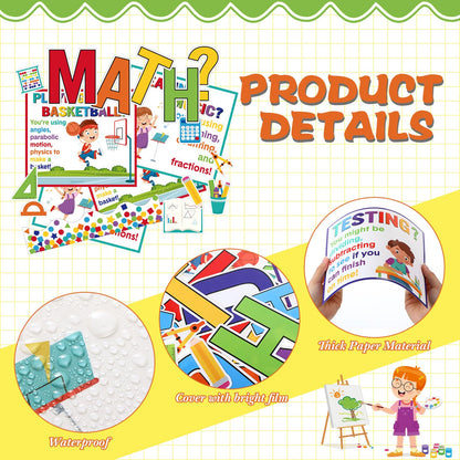 Pajean 74 Pcs Everyday Math Bulletin Board Decoration Mathematics in Daily Life Posters Have You Used Math Today Poster Mathematics Cutouts for Back to School Wall Hallway Teacher Supplies