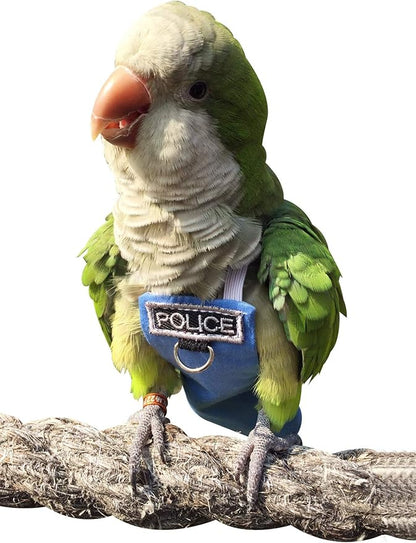 Bird Clothes Parrot Diapers Flight Suits, Reusable Waterproof Diapers for Pet Birds (3XL)