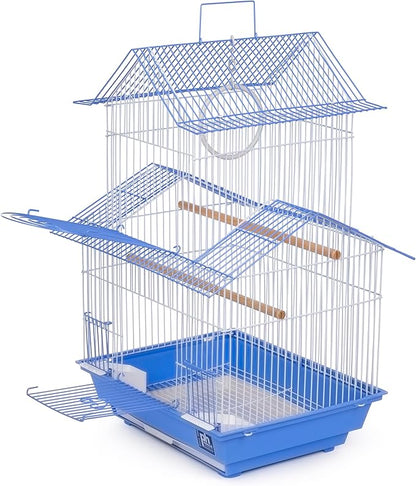 Prevue Hendryx SP1720-2 Shanghai Parakeet Cage, Blue and White