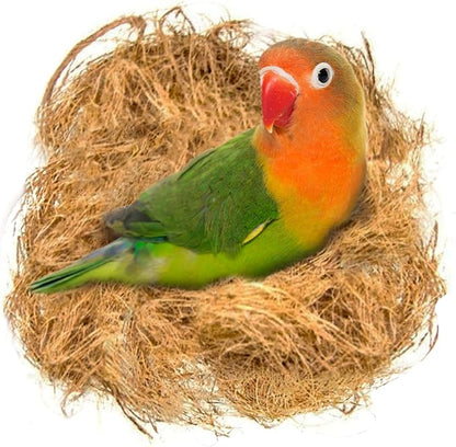 SunGrow Finch Coconut Fiber, Loose Bedding Substrate for Birds Nest Cages, Nesting Material for Budgie Hummingbird Canary Parakeet, 1.5 oz