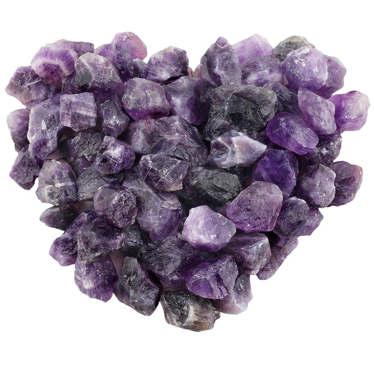 rockcloud 1 lb Natural Crystals Raw Rough Stones for Cabbing,Tumbling,Cutting,Lapidary,Polishing,Reiki Crytsal Healing,Amethyst