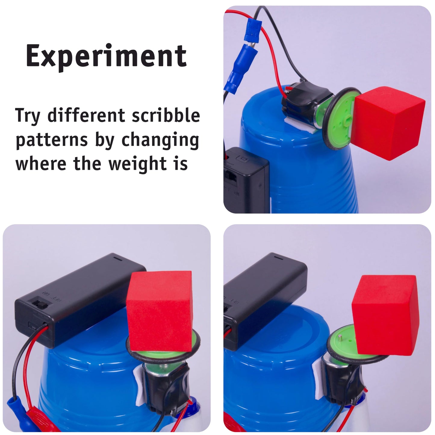 Scribble Bot Kit, 30-Pack – Build 30 Motorized Drawing Robots, Complete STEM Project Kit for Classrooms, Ages 8+