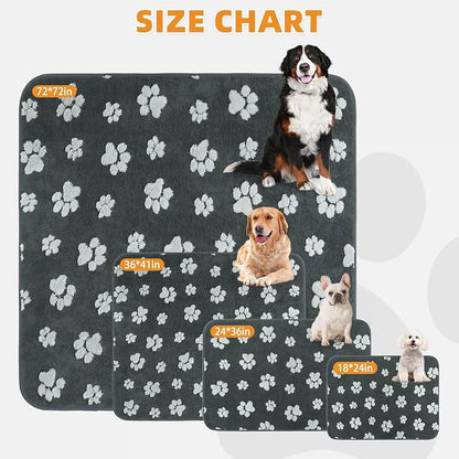 KOOLTAIL Washable & Waterproof Dog Whelping Pad for Large Dogs, 36x41in Super Absorbent & Soft Warm Plush Puppy Pads Potty Training, Quick Dry Reusable Pet Mats for Whelping Box Supplies,Playpen,Crate