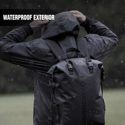 Waterproof Faraday DRY Bag - 17L Backpack - Fast, Easy Access for Device Shielding - Protect Data and Devices From Hacking, Tracking, EMP