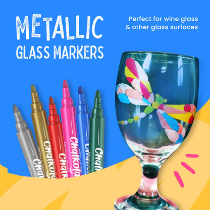 Chalkola Extra Fine Tip Chalk Markers for Blackboard & Glass (Pack of 16, 1mm Point) | Window Marker, Liquid Chalk Pens for Acrylic Dry Erase Board, Mirror, Car | Thin Chalkboard Markers Erasable