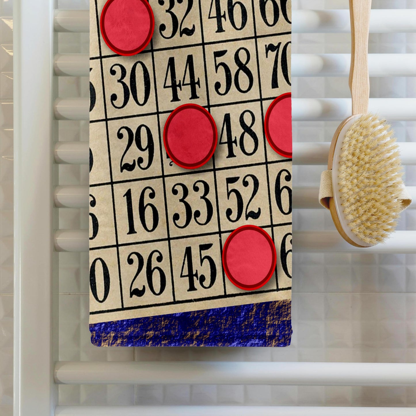3D Rose TWL_238273_1 Playing Bingo Towel, 15" x 22"