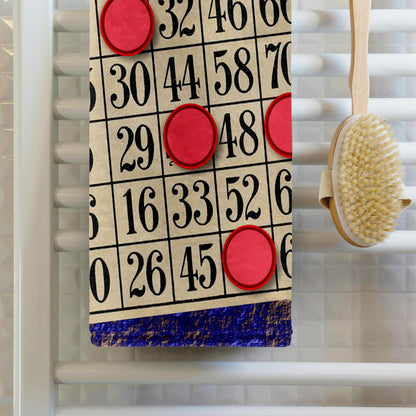 3D Rose TWL_238273_1 Playing Bingo Towel, 15" x 22"