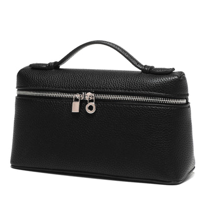 Rejolly Crossbody Bag for Women Small Top-Handle Leather Pouch Purse Shoulder Handbag Black